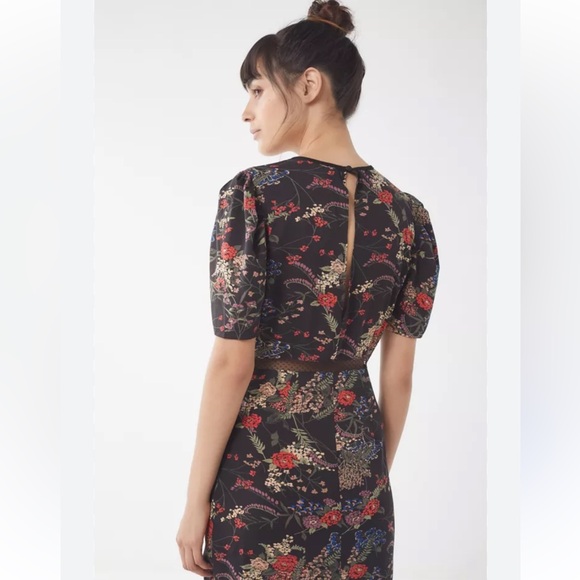 UO Emma Marie Floral lace trim midi dress size small - Picture 10 of 14